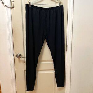 Polar Max Men's Size 2X 95% Polyester/5% Spandex Elastic Waist Thermals. Black